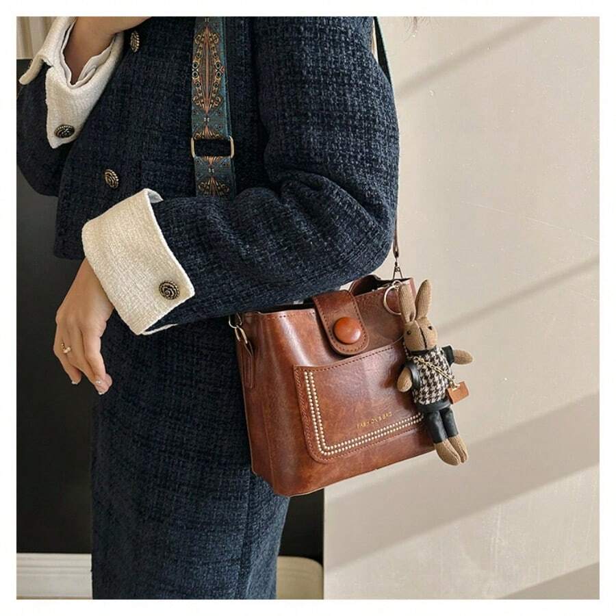 Vegan Leather Crossbody Bag