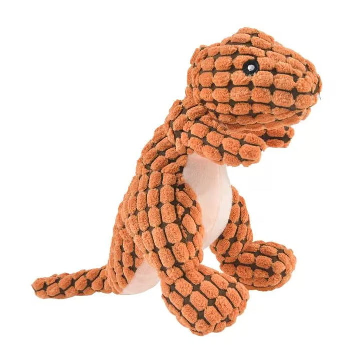 Dinosaur Squeaky Plush Pet Chew Toy