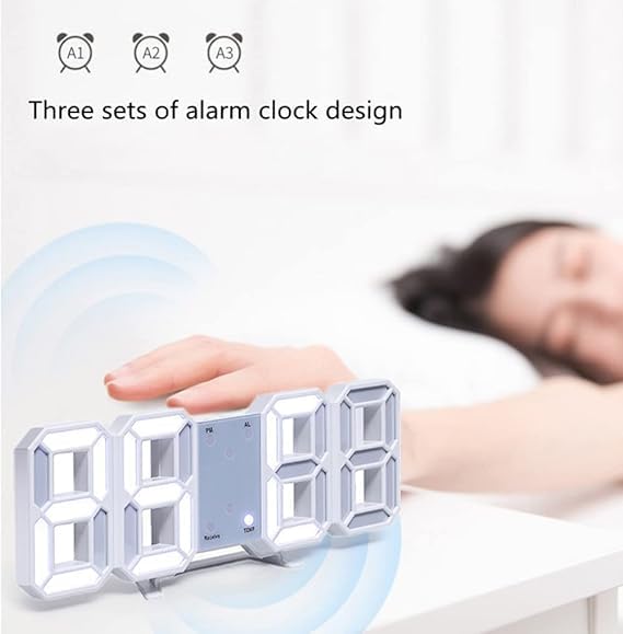 Acrylic 3D LED Digital Table Clock