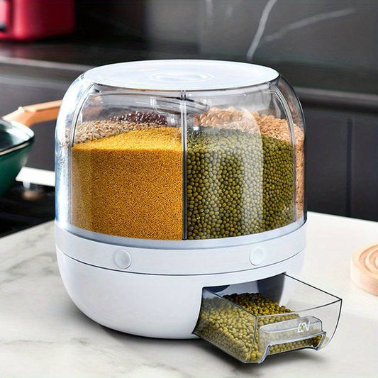 HexaDome 360° Rotating Grain Storage Container and Dispenser
