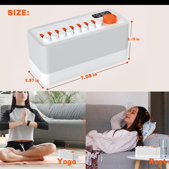 White Noise Sleep Sound Portable Bluetooth Speaker