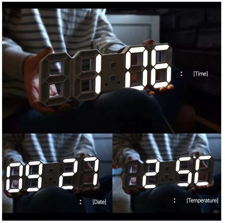 Acrylic 3D LED Digital Table Clock