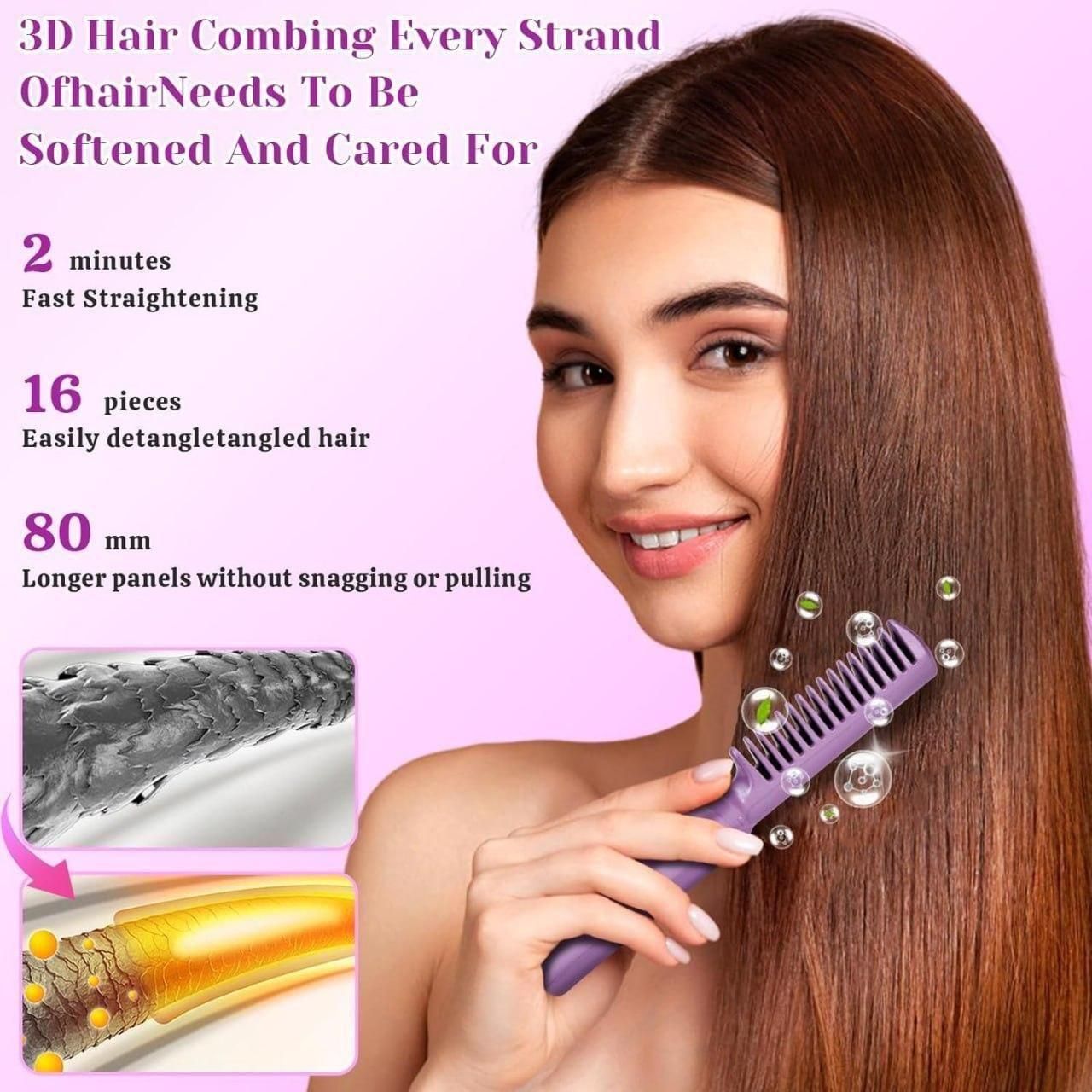 Cordless Styling Comb Portable Mini Hair Straightener
