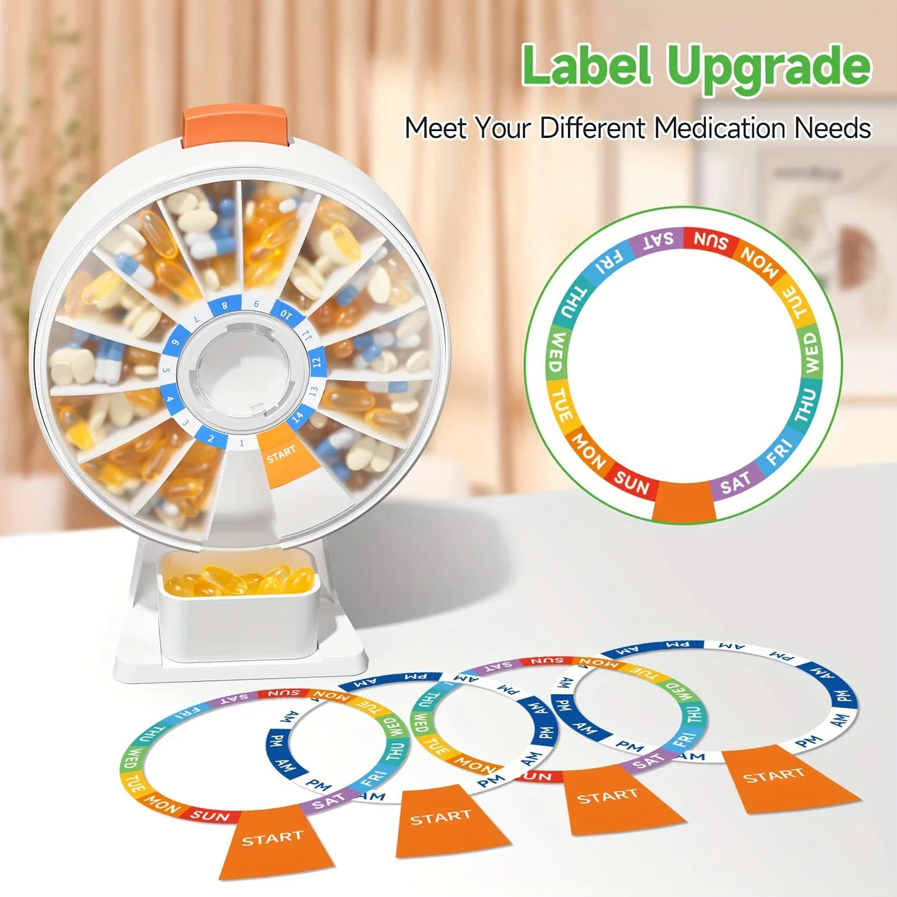 Weekly Medicine Organizer and Dispenser
