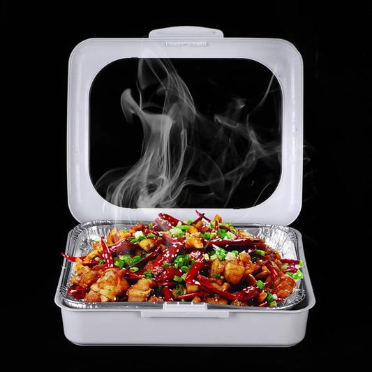 Portable Foil Tray Holder Set for Easy Outdoor Dining