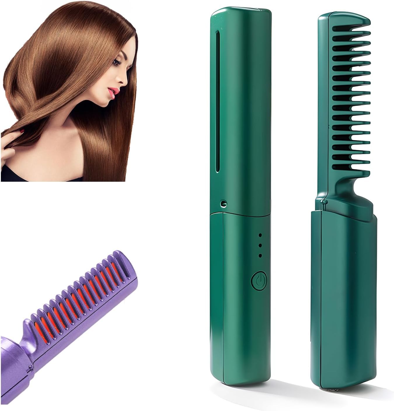 Cordless Styling Comb Portable Mini Hair Straightener