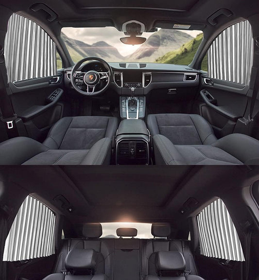 Foldable Car Window Privacy Curtains