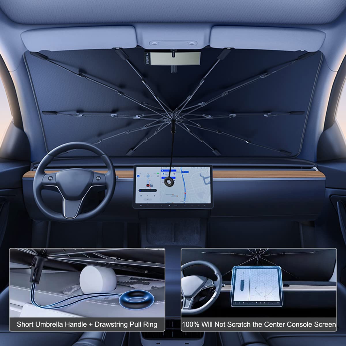 Ultimate Foldable Car Sunshade Heatshield Umbrella