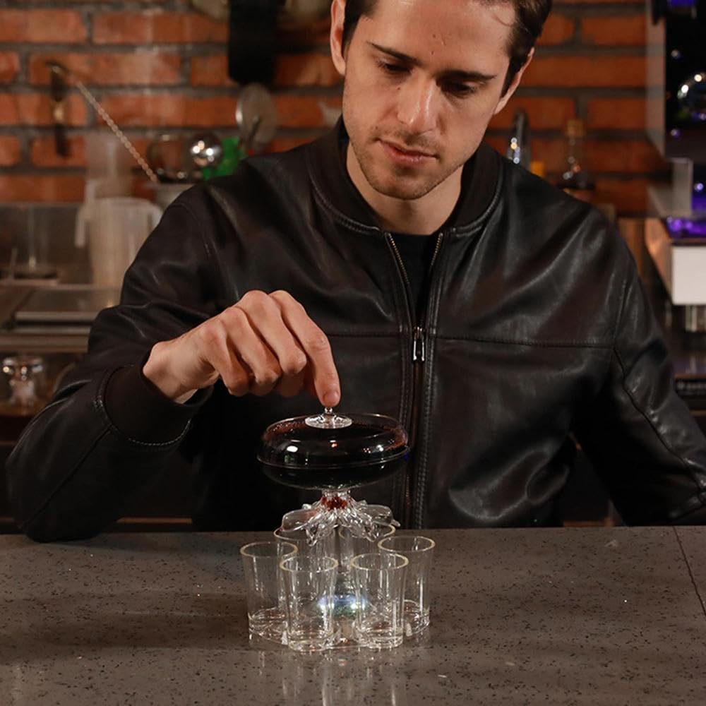 6 Shot Glass Dispenser and Holder