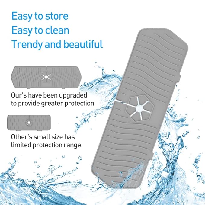 AquaGuard Silicone Faucet Splash Mat