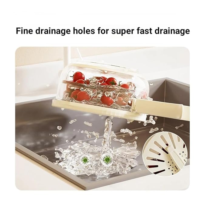 Bilayer Fruit and Vegetable Colander Strainer Bowl