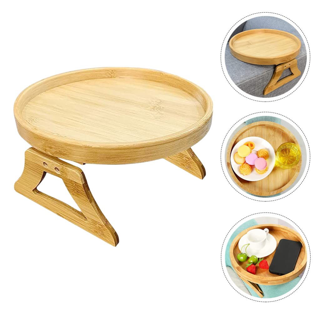 Adjustable Bamboo Sofa Arm Tray