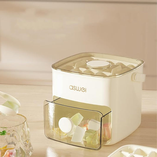 Chilling Crystal Ice Cube Maker Tray and Dispenser