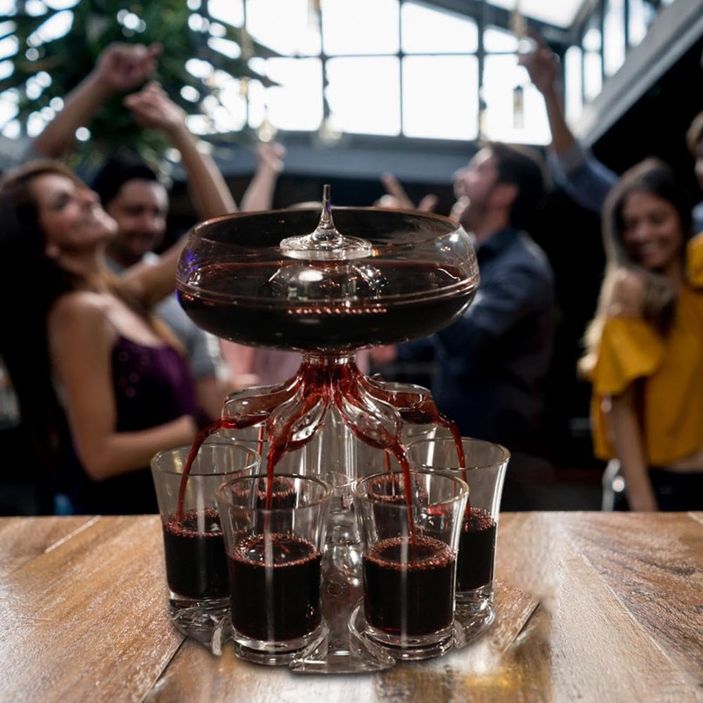 6 Shot Glass Dispenser and Holder