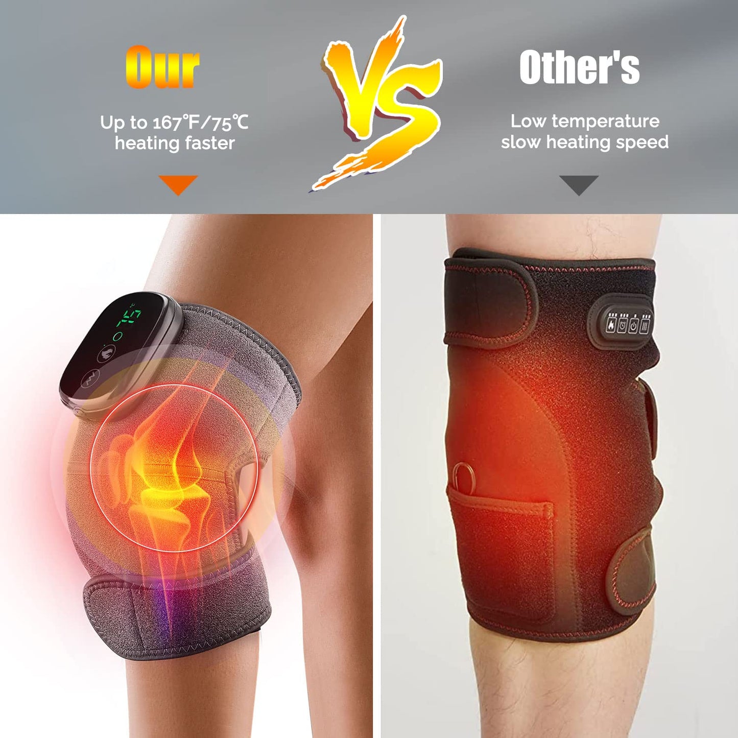 Cordless Rechargeable Heating Pads Massager