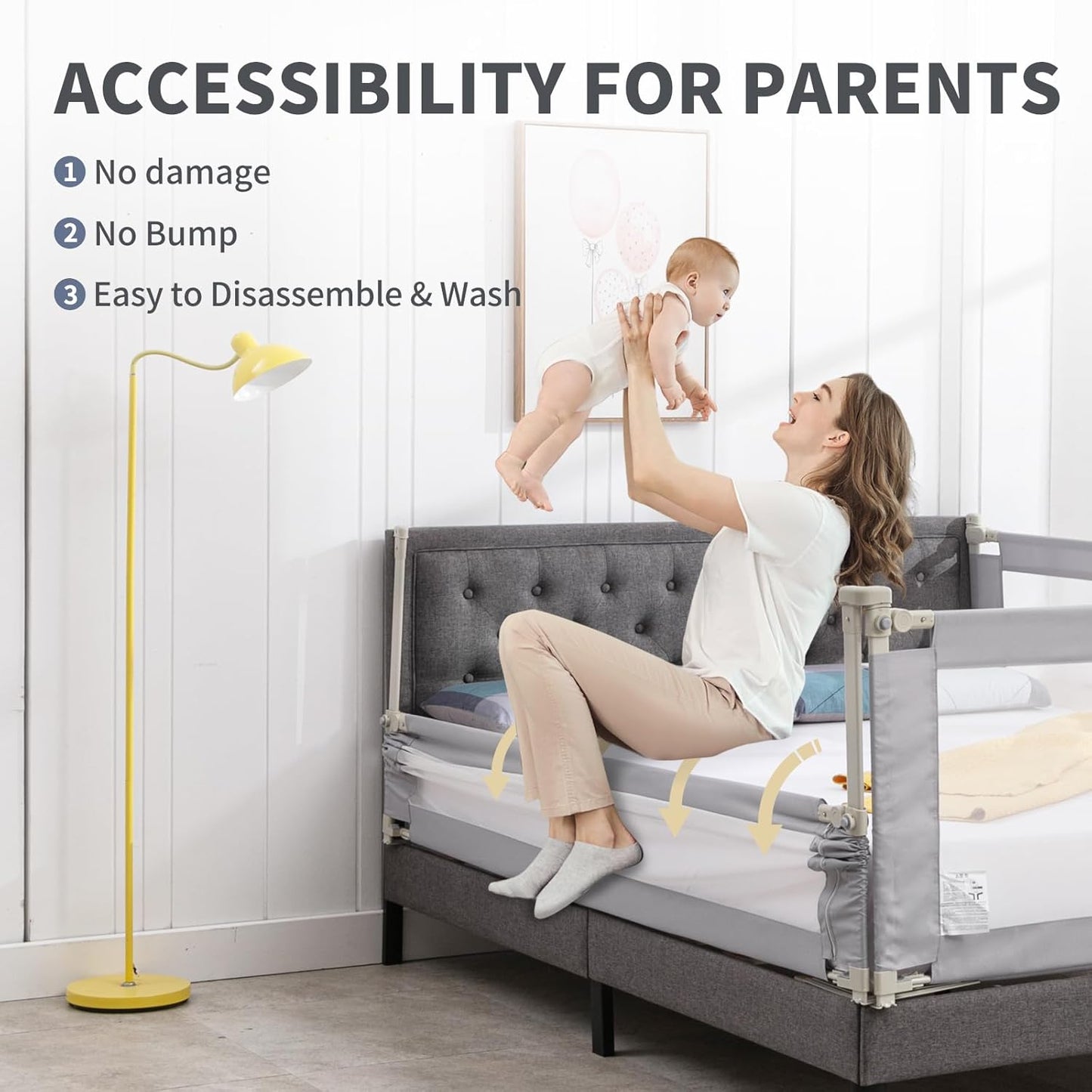 Baby Bed Rail Guard for Toddlers and Infants