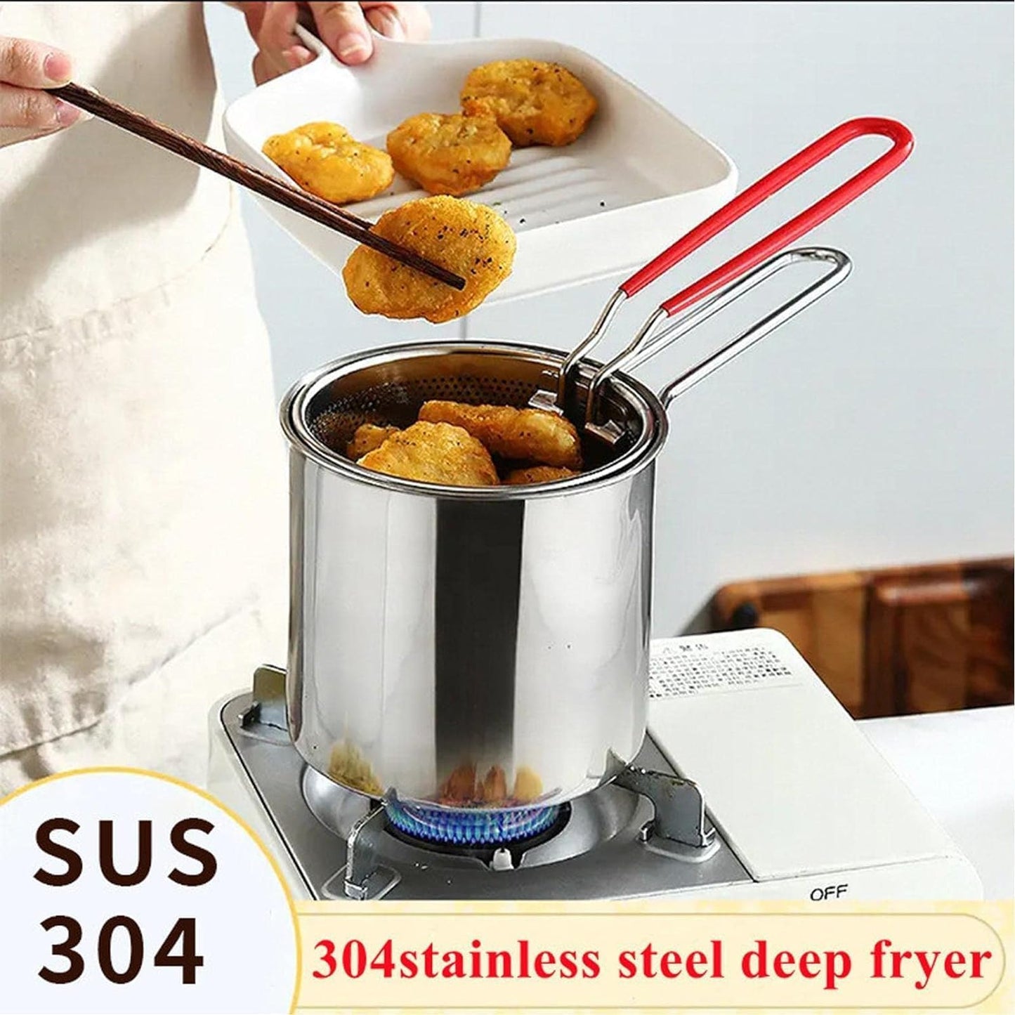 Stainless Steel Deep Frying Pot