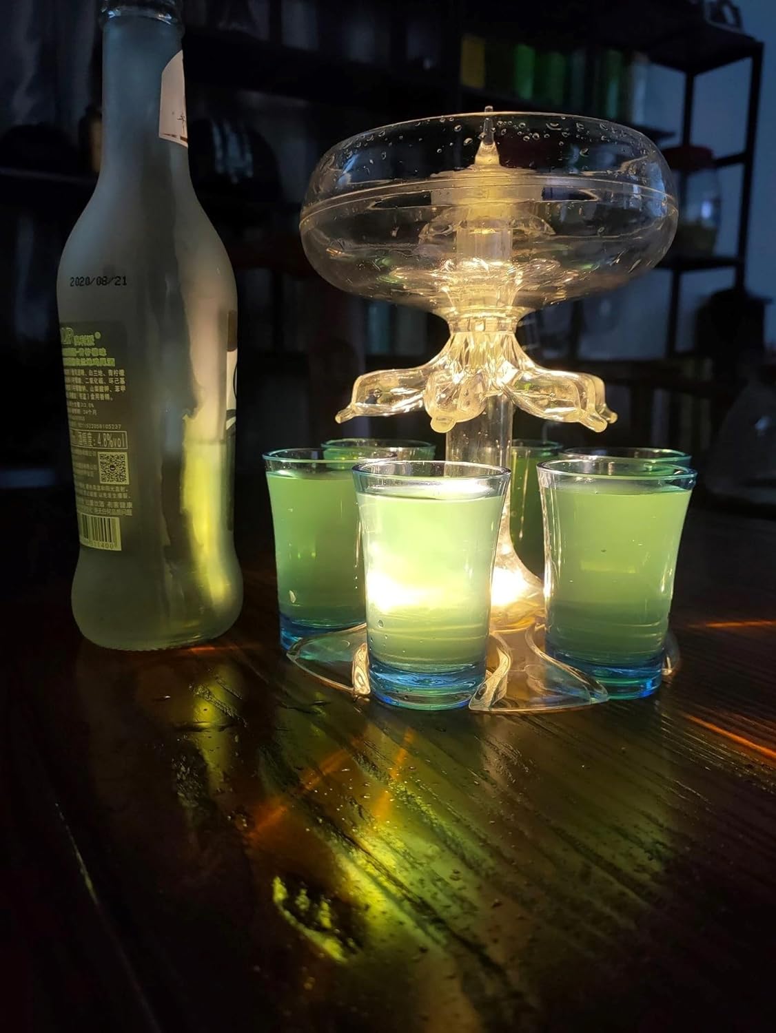 6 Shot Glass Dispenser and Holder