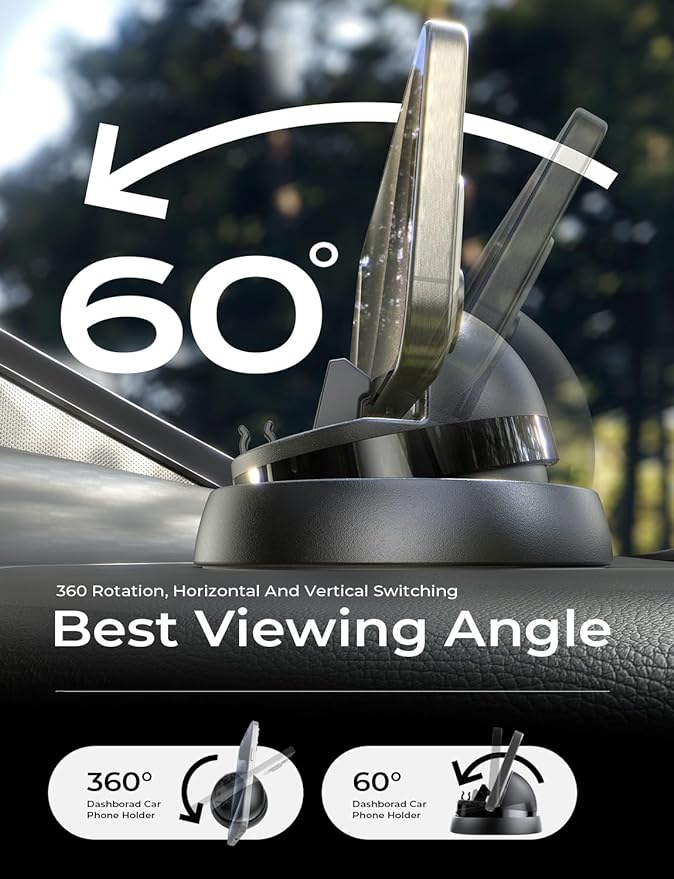 360° Rotatable Dashboard Cell Phone Holder