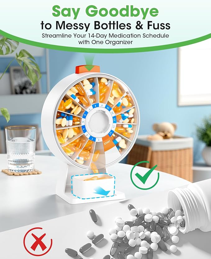 Weekly Medicine Organizer and Dispenser
