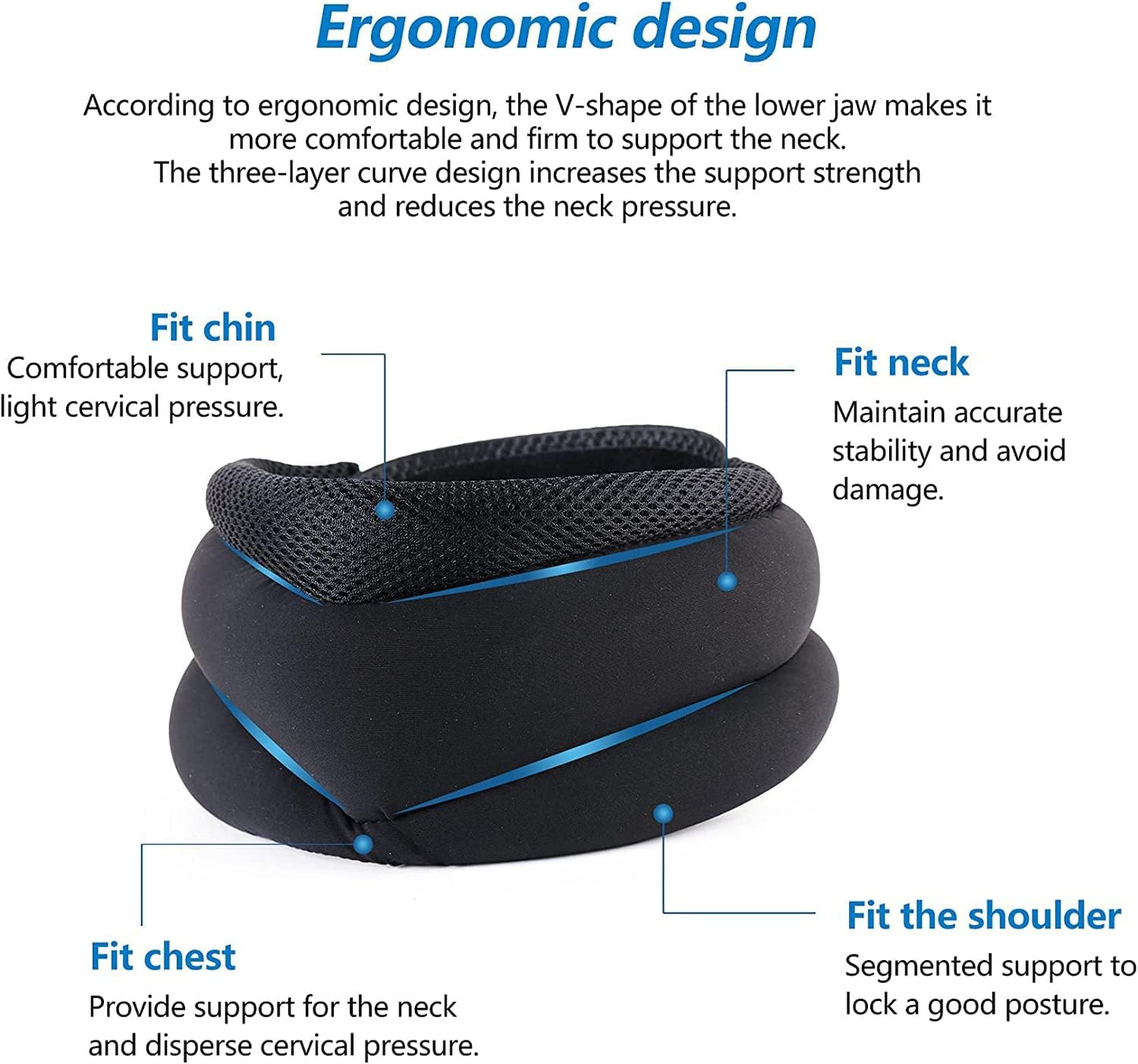 Breathable Adjustable Anti-Snoring Neck Brace
