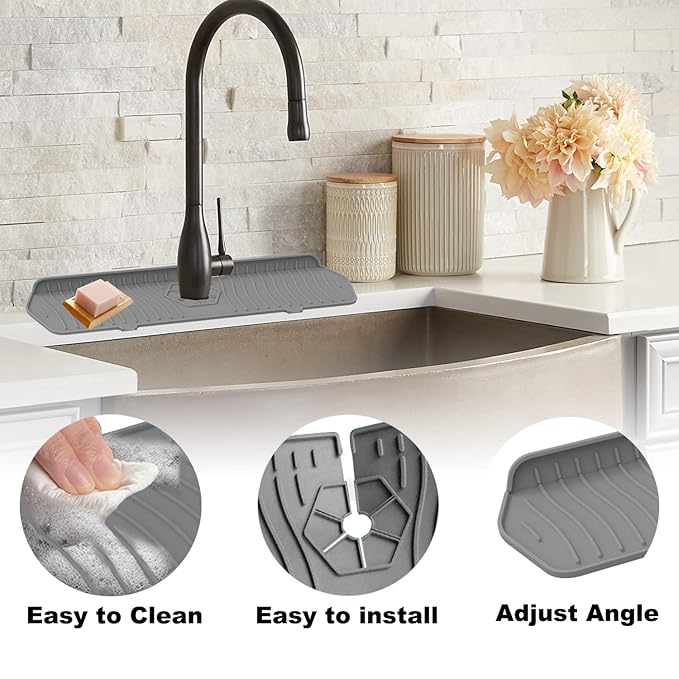AquaGuard Silicone Faucet Splash Mat