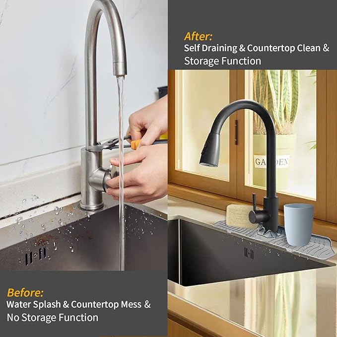 AquaGuard Silicone Faucet Splash Mat