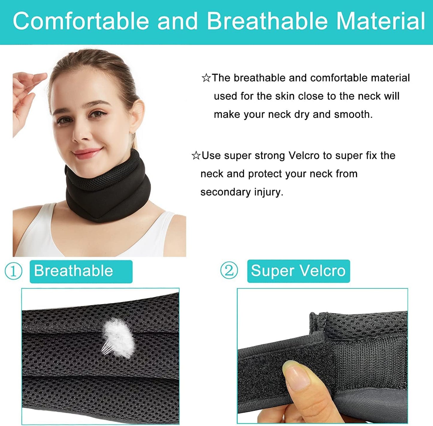 Breathable Adjustable Anti-Snoring Neck Brace