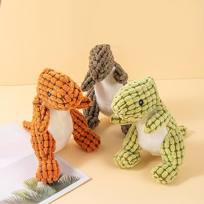 Dinosaur Squeaky Plush Pet Chew Toy