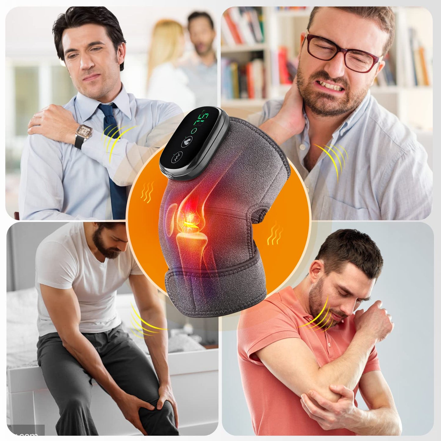 Cordless Rechargeable Heating Pads Massager