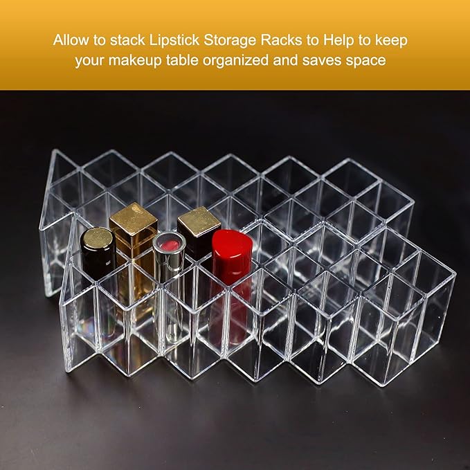 Chic Crystal Maze Lipstick Organizer