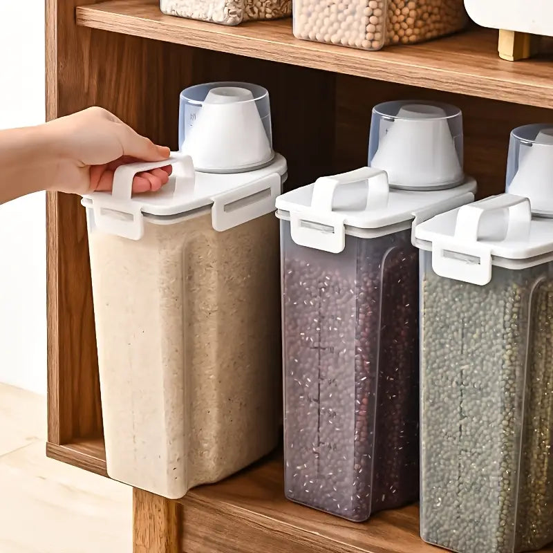 Airtight Dry Food Storage Containers and Dispenser