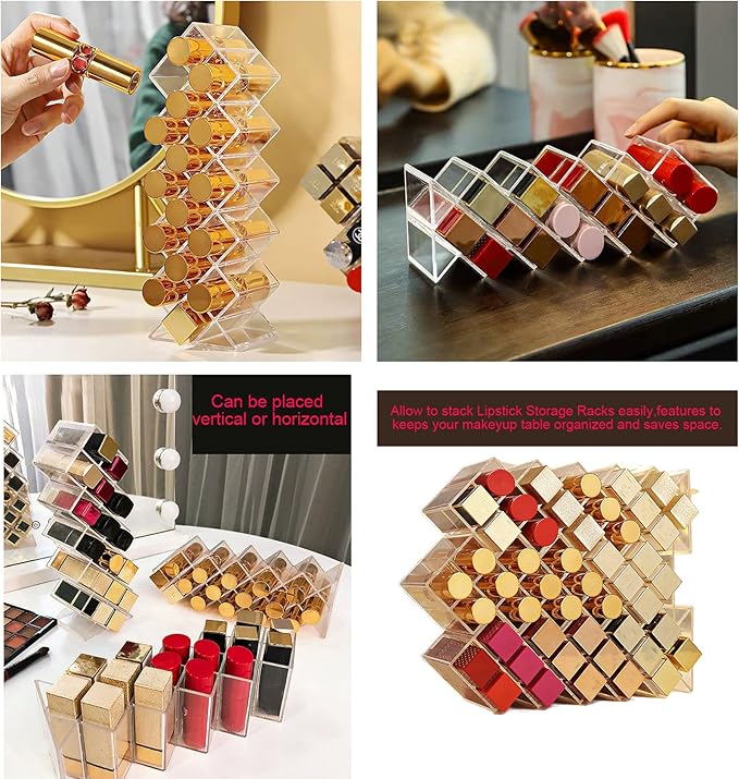 Chic Crystal Maze Lipstick Organizer
