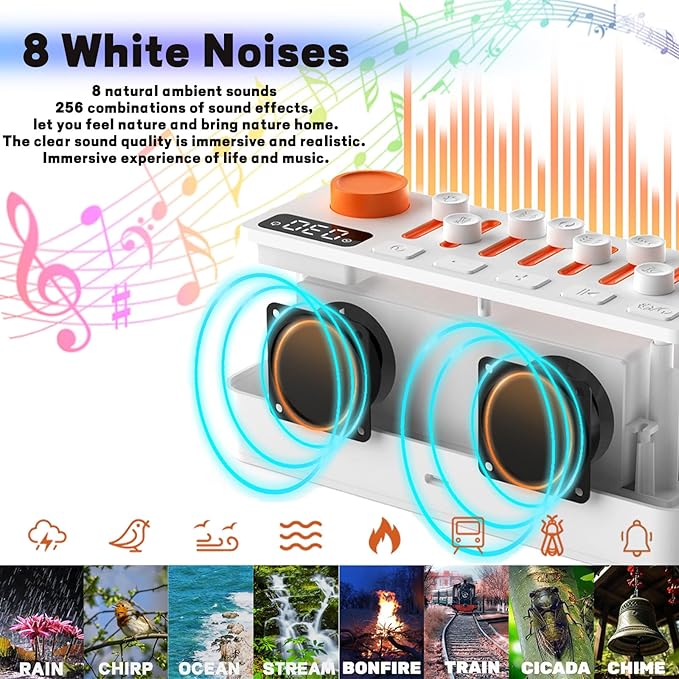 White Noise Sleep Sound Portable Bluetooth Speaker
