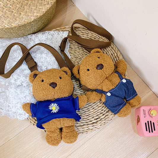 Plush Bear Crossbody Bag
