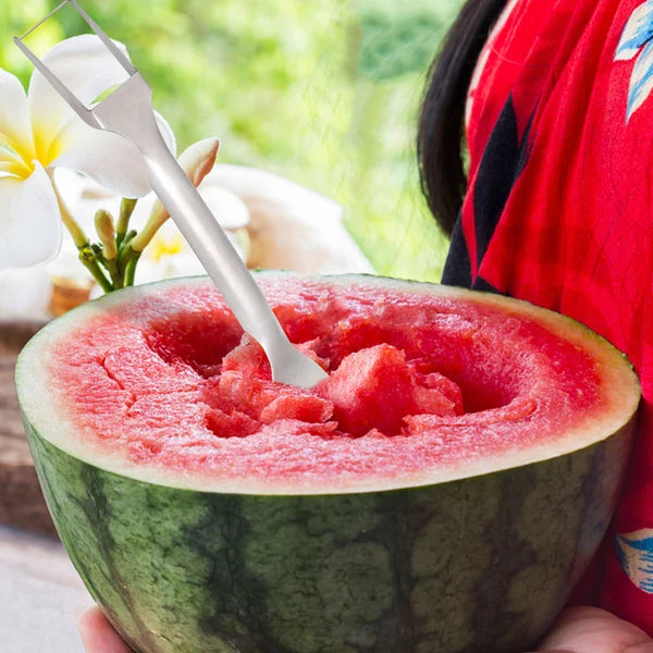 2-in-1 Watermelon Fork Slicer  set off 2