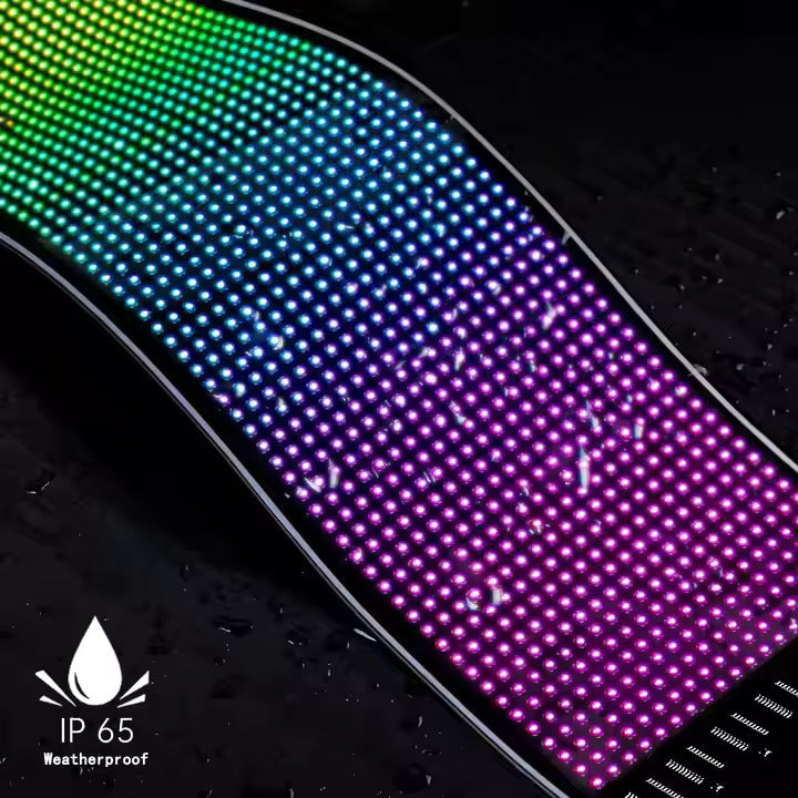 USB-Powered LED Flashing Effects Flexible Display Screen