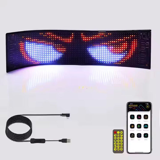 USB-Powered LED Flashing Effects Flexible Display Screen