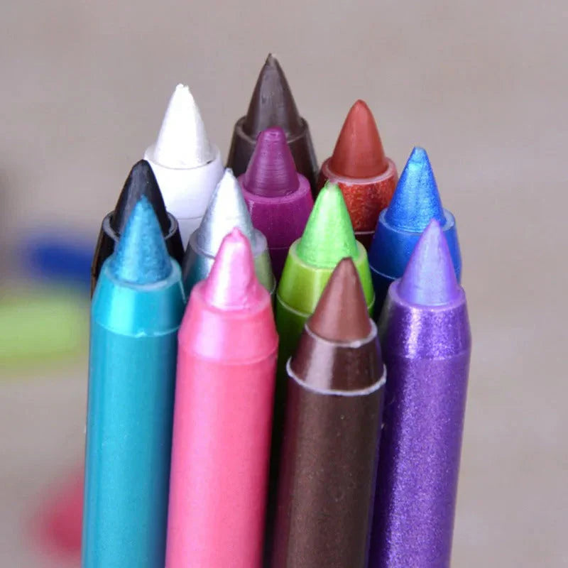 Smudge-Proof Professional Eyeliner Pen 12 Pcs Set