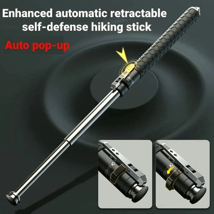 Black Foldable Self-Defense Stick
