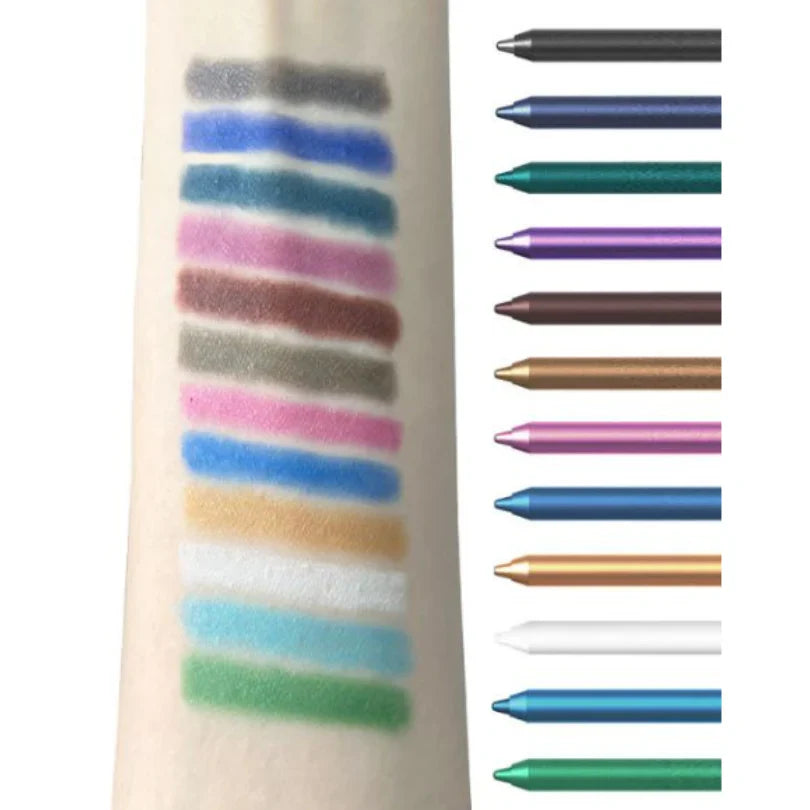 Smudge-Proof Professional Eyeliner Pen 12 Pcs Set