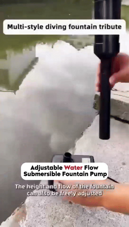 Adjustable Water Flow Submersible Fountain Pump