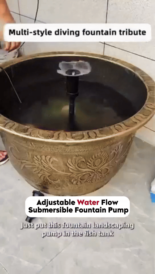 Adjustable Water Flow Submersible Fountain Pump