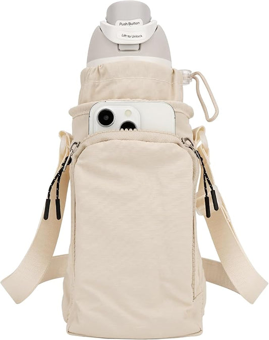 Water Bottle Carrier with Strap