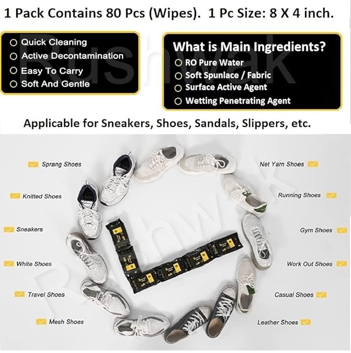 Sneaker Dirt Cleaner Disposable Wet Wipes
