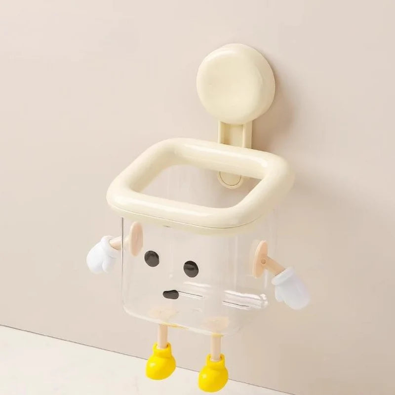 Wall-Mounted Transparent Storage Organizer (Set of 2)