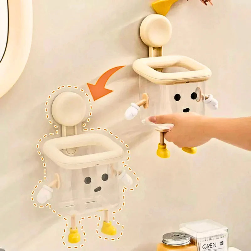 Wall-Mounted Transparent Storage Organizer (Set of 2)