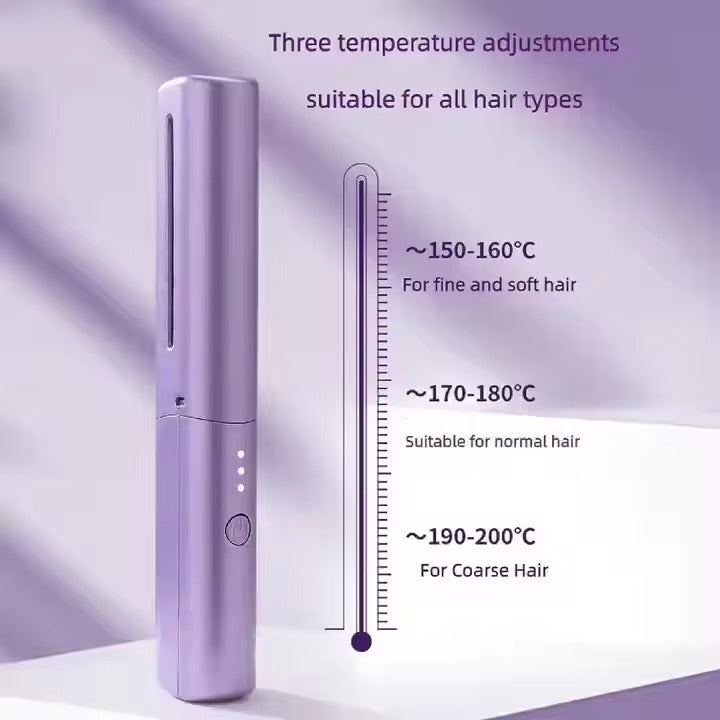 Cordless Styling Comb Portable Mini Hair Straightener