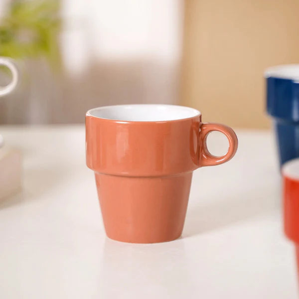 6-Piece Stackable Ceramic Espresso Cups