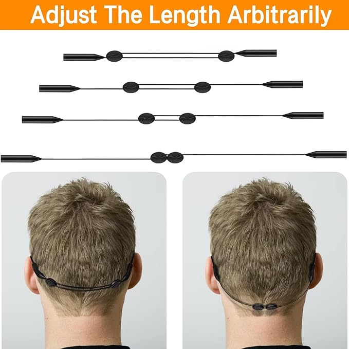 Adjustable Anti-Slip Eyeglasses Retaining Straps